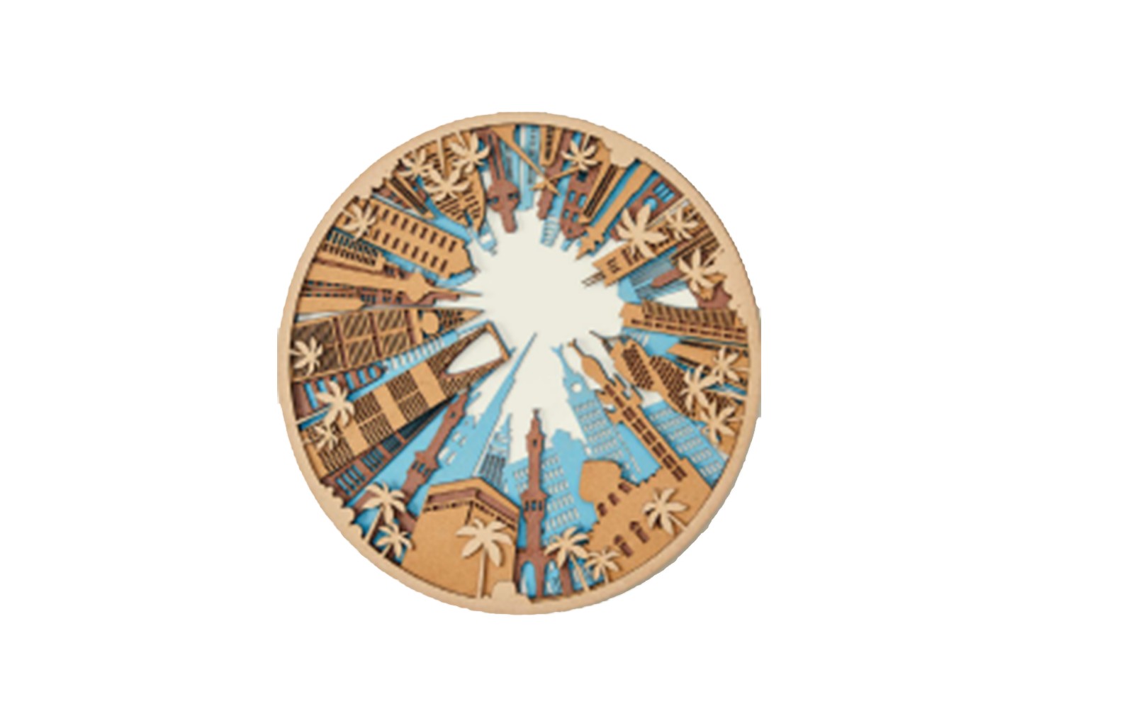 لوحة معالم المملكة… فخر الماضي وعراقة الحاضر