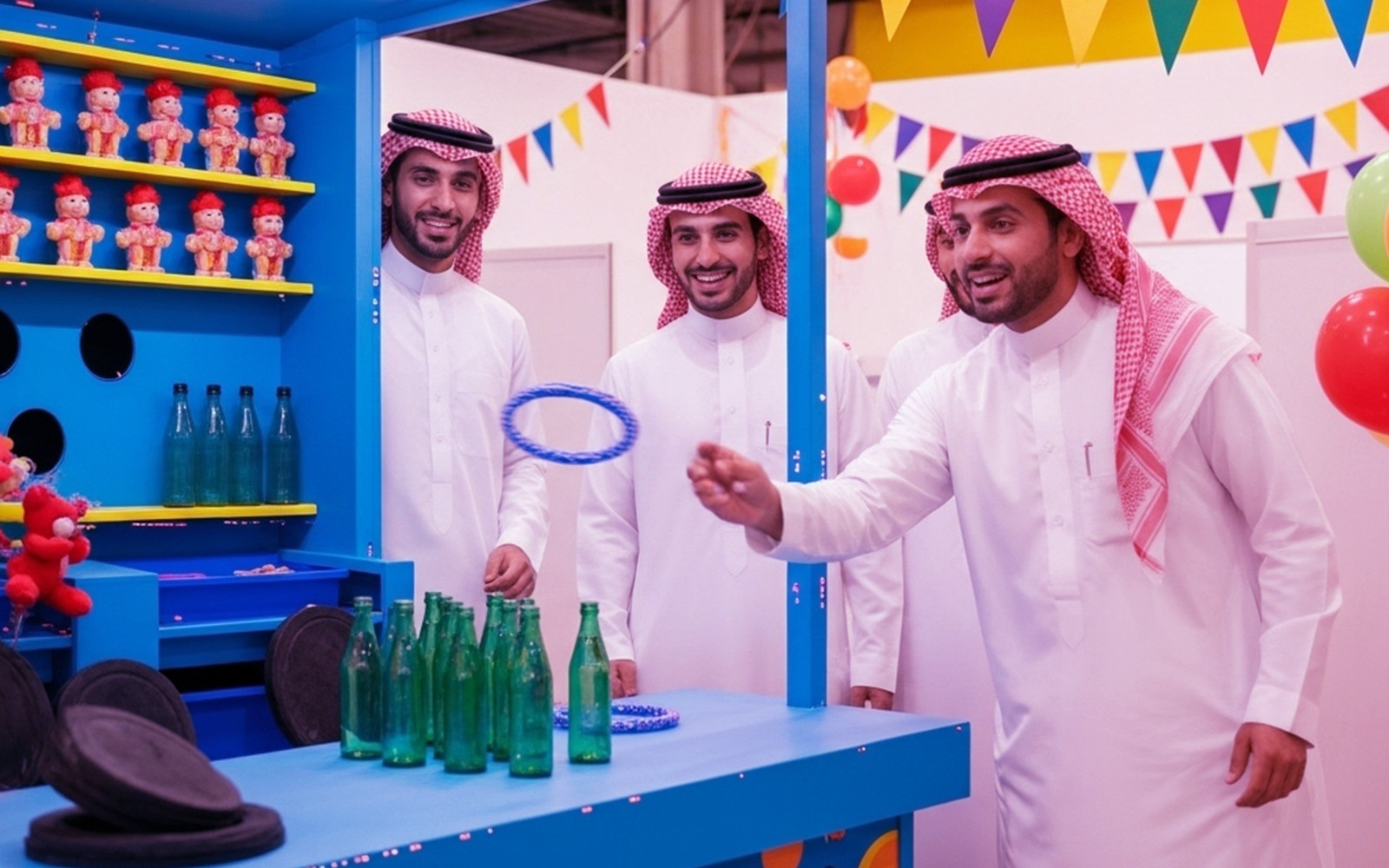 ارمِ الحلقة… وخلّها تصيد الزجاجة!