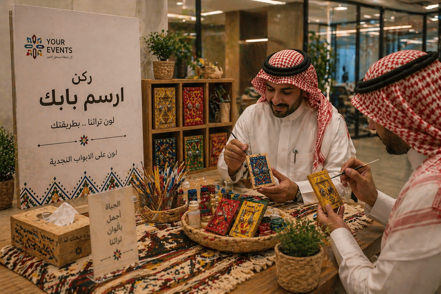 ارسم بابك | ركن الرسم على الابواب النجدية