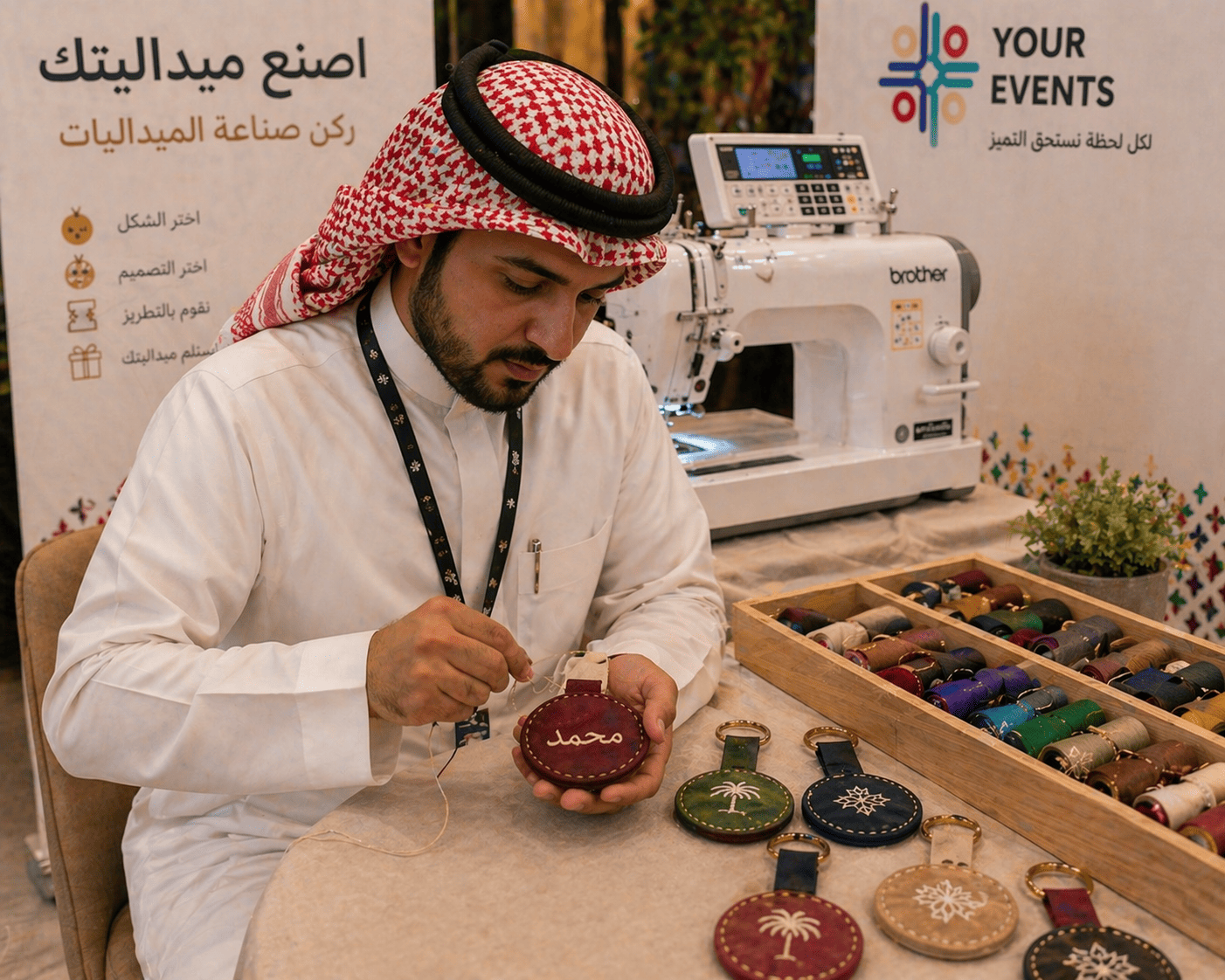 اصنع ميداليتك | ركن صناعة الميداليات