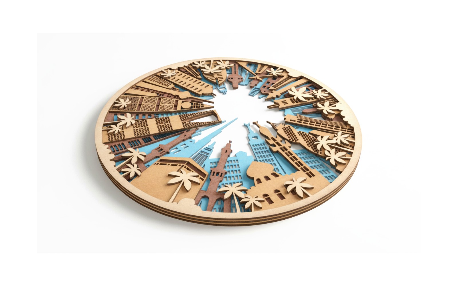 لوحة معالم المملكة… فخر الماضي وعراقة الحاضر