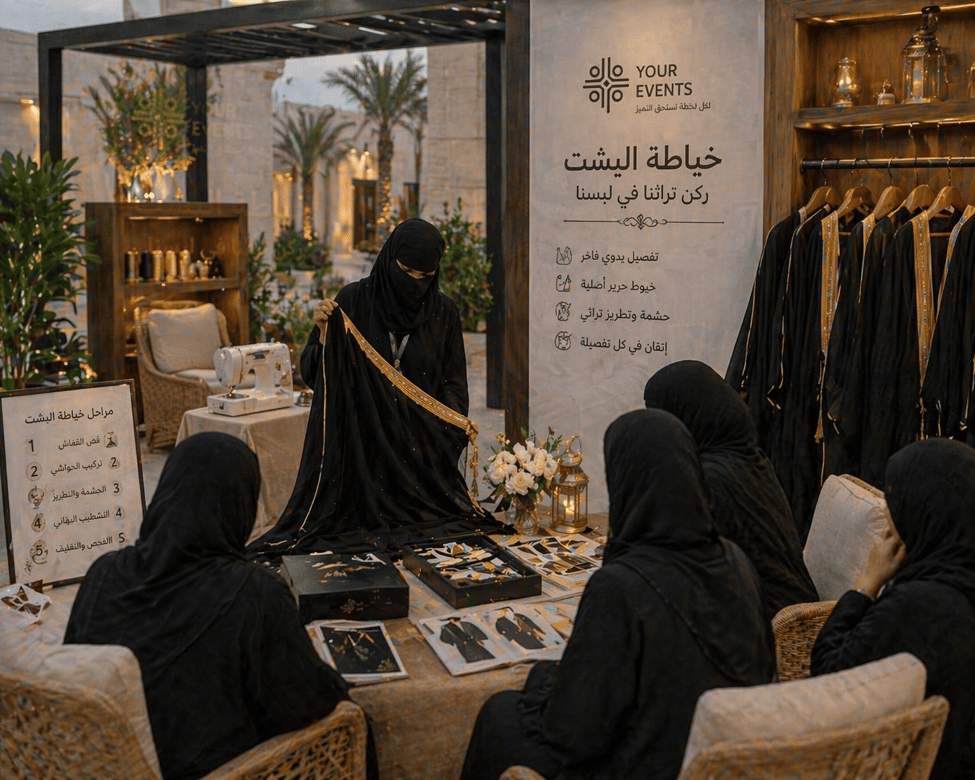خياطة البشت | ركن تراثنا في لبسنا