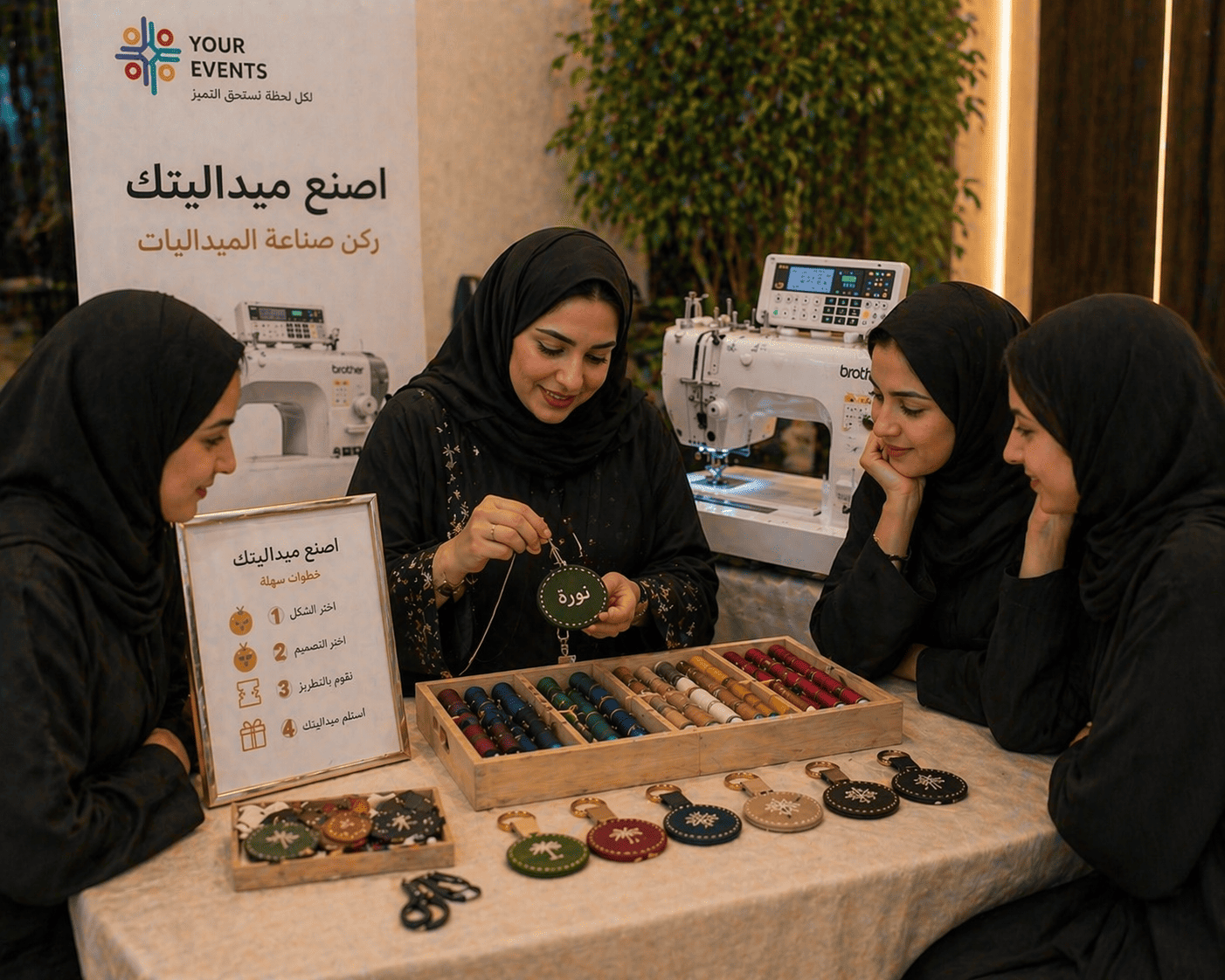 اصنع ميداليتك | ركن صناعة الميداليات