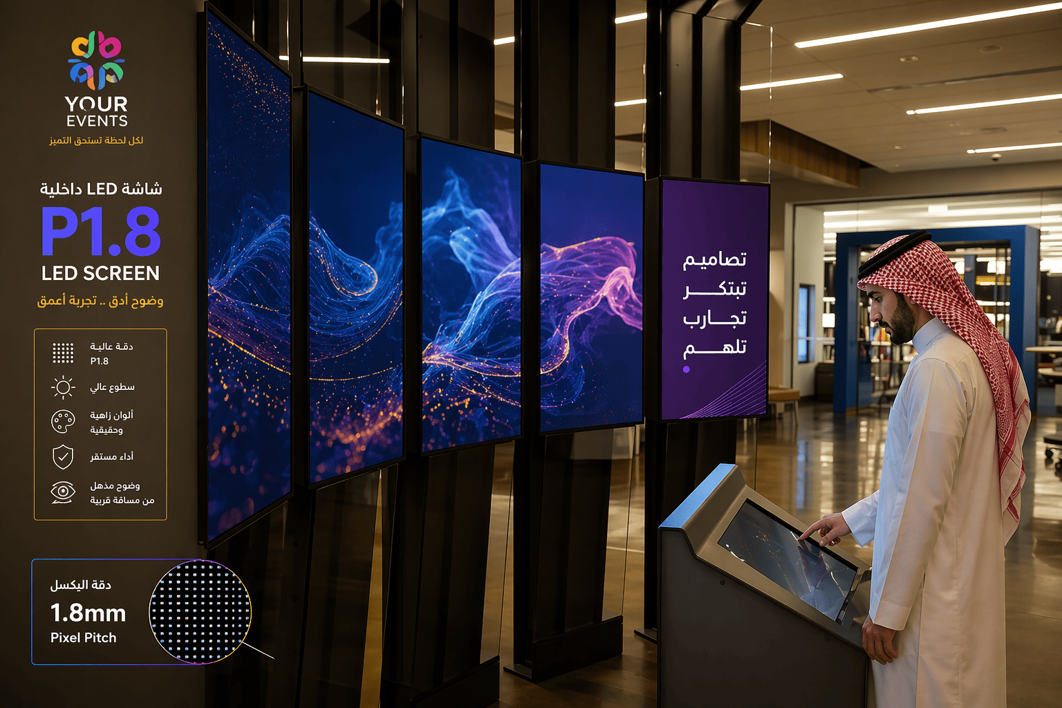 شاشة عرض LED P1.8 | أنظمة مرئية