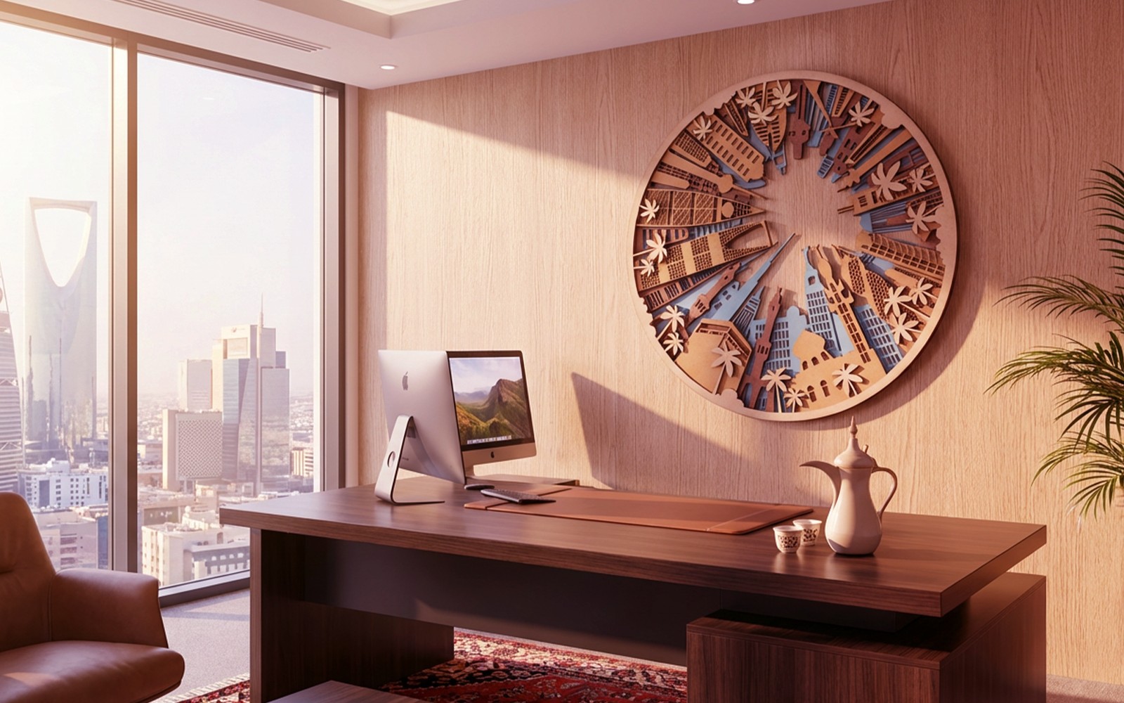 لوحة معالم المملكة… فخر الماضي وعراقة الحاضر