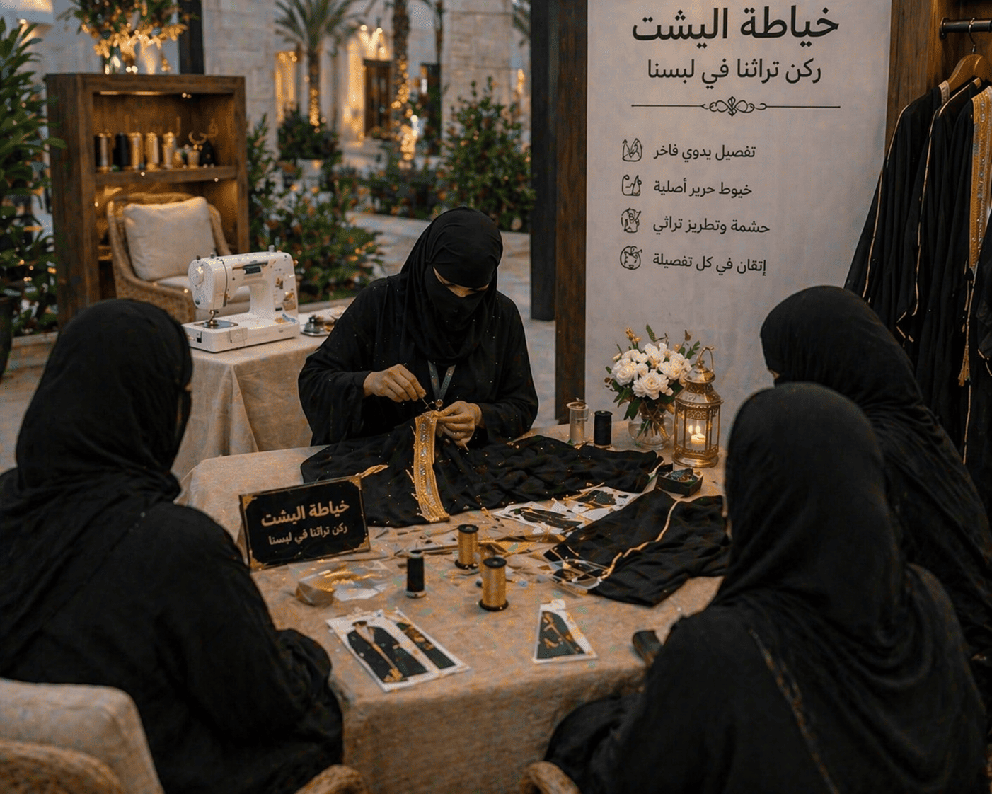 خياطة البشت | ركن تراثنا في لبسنا