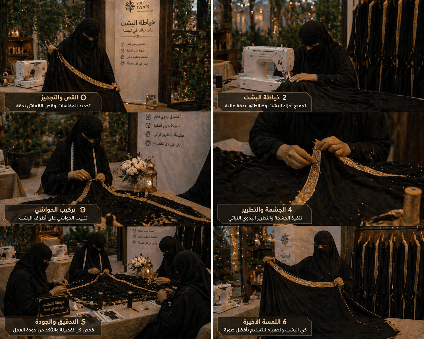 خياطة البشت | ركن تراثنا في لبسنا